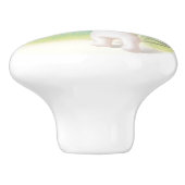 Bouton De Porte En Céramique Lily florissante (Côté)