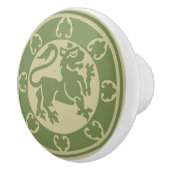Bouton De Porte En Céramique Lion médiéval (Droite)