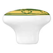 Bouton De Porte En Céramique Lion médiéval (Côté)