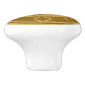 Bouton De Porte En Céramique Lion médiéval (Côté)