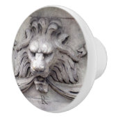 Bouton De Porte En Céramique LionHead Classic Architectural Monogrammed (Droite)