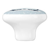 Bouton De Porte En Céramique Little Penguin Design neigeux Ceramic Knob (Côté)