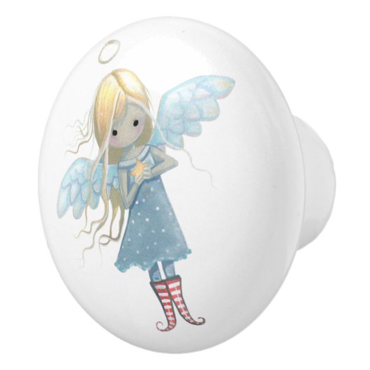 Bouton De Porte En Céramique Little Star Angel (Droite)