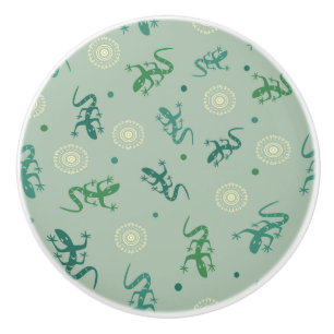 Bouton De Porte En Céramique Lizard