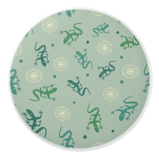 Bouton De Porte En Céramique Lizard (Devant)