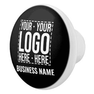 Bouton De Porte En Céramique Logo d'entreprise personnalisé Société d'entrepris