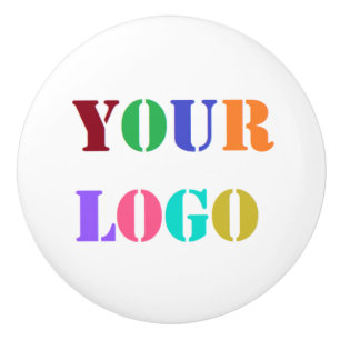 Bouton De Porte En Céramique Logo d'entreprise personnalisé Votre entreprise Ce