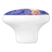 Bouton De Porte En Céramique Loup cosmique (Côté)