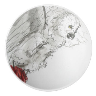 Bouton De Porte En Céramique M. Feathers Prend Position !