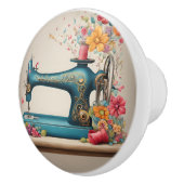 Bouton De Porte En Céramique Machine à coudre antique (Droite)