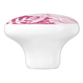 Bouton De Porte En Céramique Magenta Bunny Lapin Oiseau Bois Bois Nature animal (Côté)