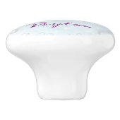 Bouton De Porte En Céramique Magenta Dolphin Ceramic Personnalisé Knob (Côté)