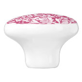 Bouton De Porte En Céramique Magenta Purple écureuil Forêt Florale Bois (Côté)