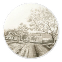 Maison de ferme de Sepia Pennsylvania 1700s