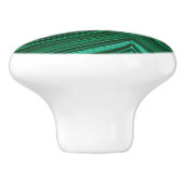 Bouton De Porte En Céramique Malachite de pierre verte (Côté)