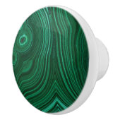Bouton De Porte En Céramique Malachite de pierre verte (Droite)