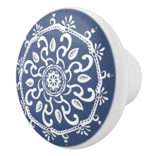 Bouton De Porte En Céramique Mandala