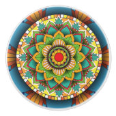 Bouton De Porte En Céramique  Mandala Ceramic Knob (Devant)