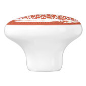 Bouton De Porte En Céramique Mandala en terre cuite (Côté)