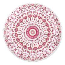 Mandala Floral Rose Foncé