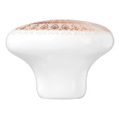 Bouton De Porte En Céramique Mandala rose Gold (Côté)