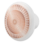 Bouton De Porte En Céramique Mandala rose Gold (Droite)