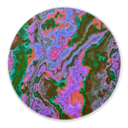 Bouton De Porte En Céramique Marbre aigre (Devant)