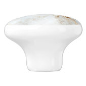 Bouton De Porte En Céramique Marbre blanc doré (Côté)