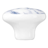 Bouton De Porte En Céramique Marbre bleu profond (Côté)