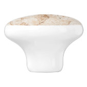 Bouton De Porte En Céramique Marbre crème beige (Côté)