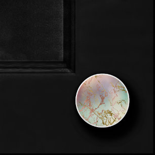 Bouton De Porte En Céramique Marbre élégant Cuivre Mint Vert Rose Or