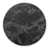 Bouton De Porte En Céramique Marbre gris foncé (Devant)