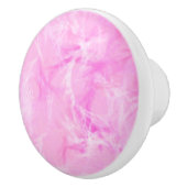 Bouton De Porte En Céramique Marbre imprimé tourbillon - orchidée rose (Droite)