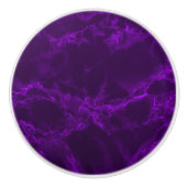 Bouton De Porte En Céramique Marbre pourpre profond (Devant)