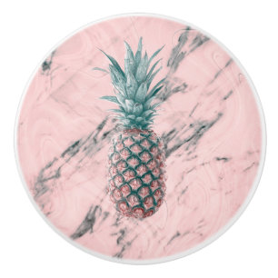 Bouton De Porte En Céramique Marbre Rose Tourbillon Moderne de Ananas Tendance 