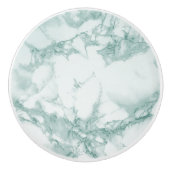 Bouton De Porte En Céramique Marbre turquoise (Devant)