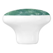 Bouton De Porte En Céramique Marbre vert (Côté)