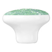 Bouton De Porte En Céramique Marbre vert monochrome (Côté)