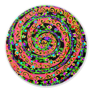 Bouton De Porte En Céramique Mardi Gras