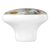 Bouton De Porte En Céramique Marguerites (Côté)