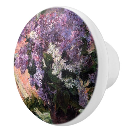 Bouton De Porte En Céramique Mary Cassatt - Lilacs dans une fenêtre (Droite)