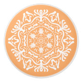Bouton De Porte En Céramique Melon Mandala (Devant)