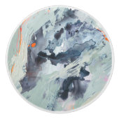 Bouton De Porte En Céramique Mer polyphonique - Bleu (Devant)