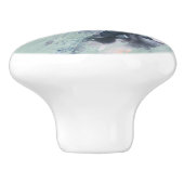 Bouton De Porte En Céramique Mer polyphonique - Bleu (Côté)