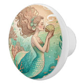 Bouton De Porte En Céramique Mermaid ceramic drawer knobs (Droite)