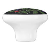 Bouton De Porte En Céramique Metis Native Beadwork Hummingbird Ceramic Knob (Côté)