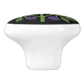 Bouton De Porte En Céramique Metis Native Beadwork Sweet William Ceramic Knob (Côté)