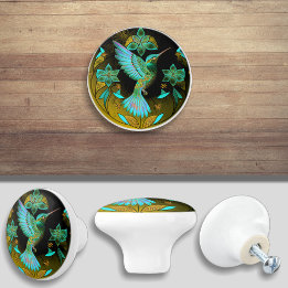 Bouton De Porte En Céramique Meuble élégant de tiroir de placard d'oiseau chant