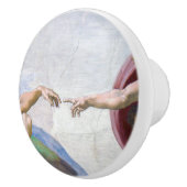 Bouton De Porte En Céramique Michelangelo - Création d'Adam Isolé (Droite)