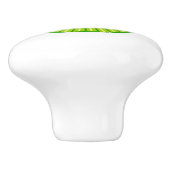 Bouton De Porte En Céramique Mignonne Eyeball Vert Funny (Côté)